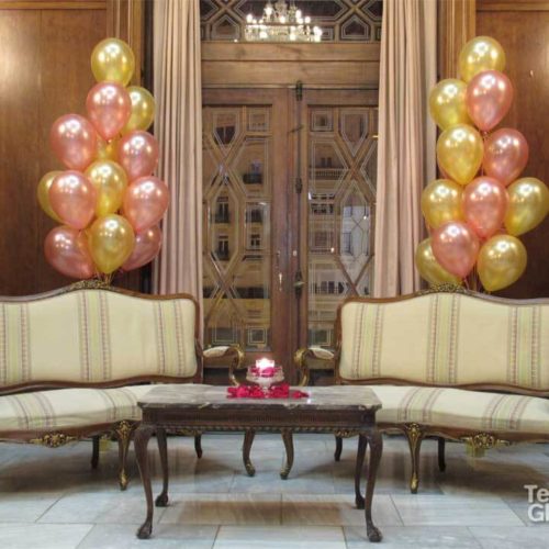 Ramo de globos helio fiesta 50 cumpleaños
