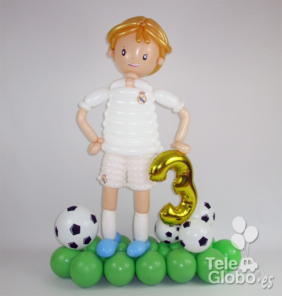 futbolista de globos real madrid